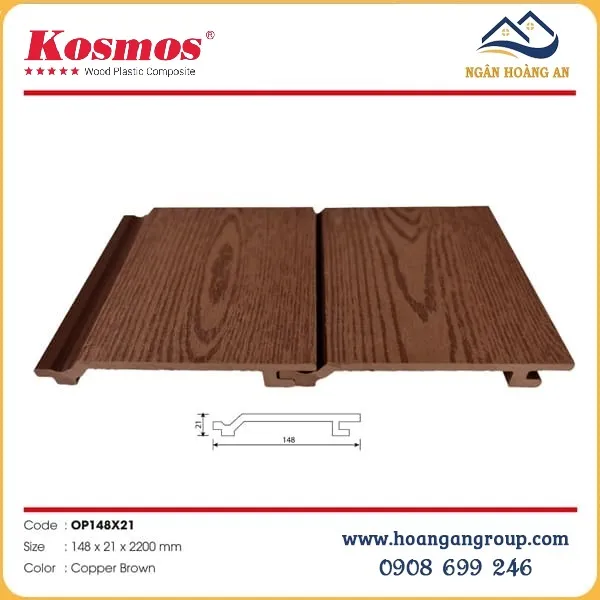 Tấm Ốp Gỗ Nhựa Ngoài Trời Kosmos Tại Quận 1 TPHCM